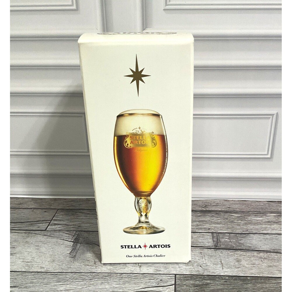 Stella Artois 2016 Limited Edition Holiday Chalice Beer Glass w/ Box